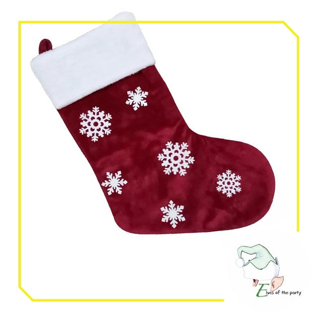 Christmas Decoration : Christmas Stockings with Snowflakes