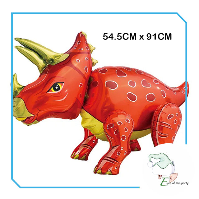 Dinosaur Happy Birthday Banner, Latex Balloons and 3D Foil Balloons