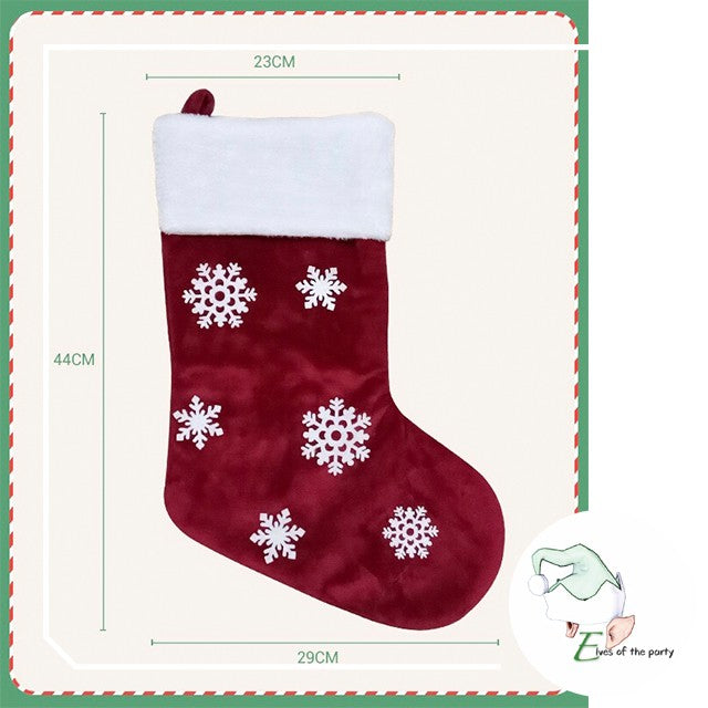 Christmas Decoration : Christmas Stockings with Snowflakes