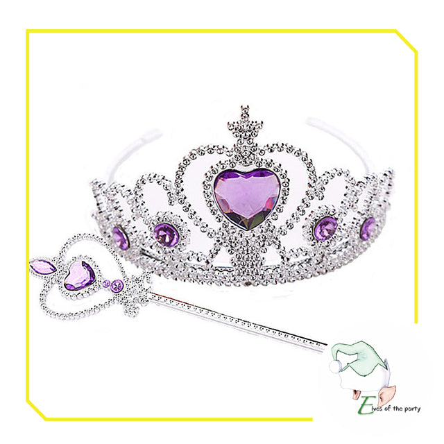 Princess Accessories: Gloves, Tiara and Scepter (Wand)