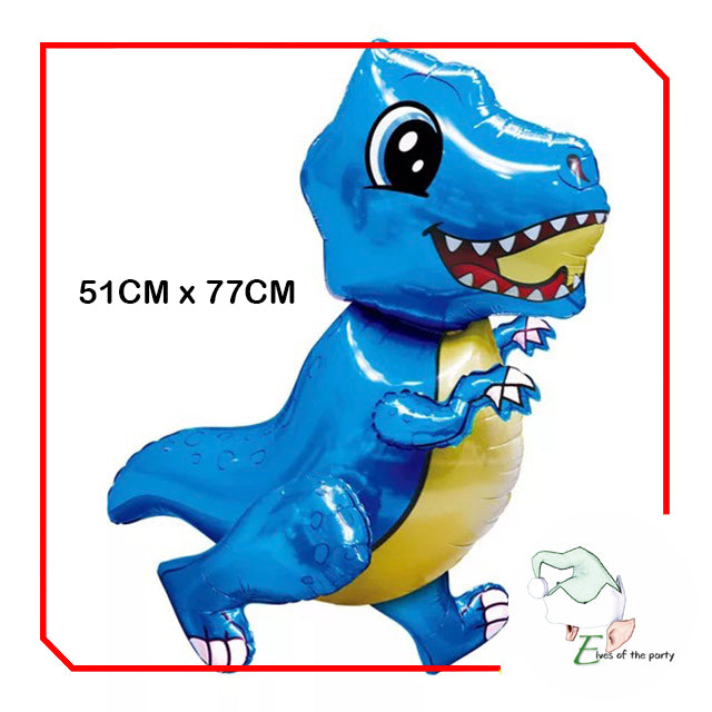 Dinosaur Happy Birthday Banner, Latex Balloons and 3D Foil Balloons