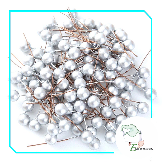 Artificial Berry : 100pcs Mini Christmas Tree Ornament