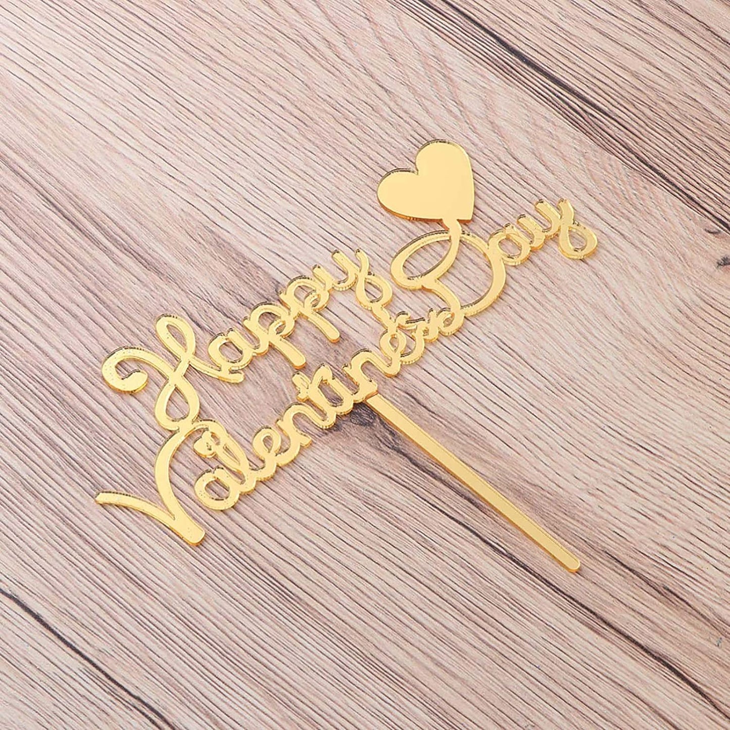 Acrylic Cake Topper : Love / Hearts / Happy Valentine's Day