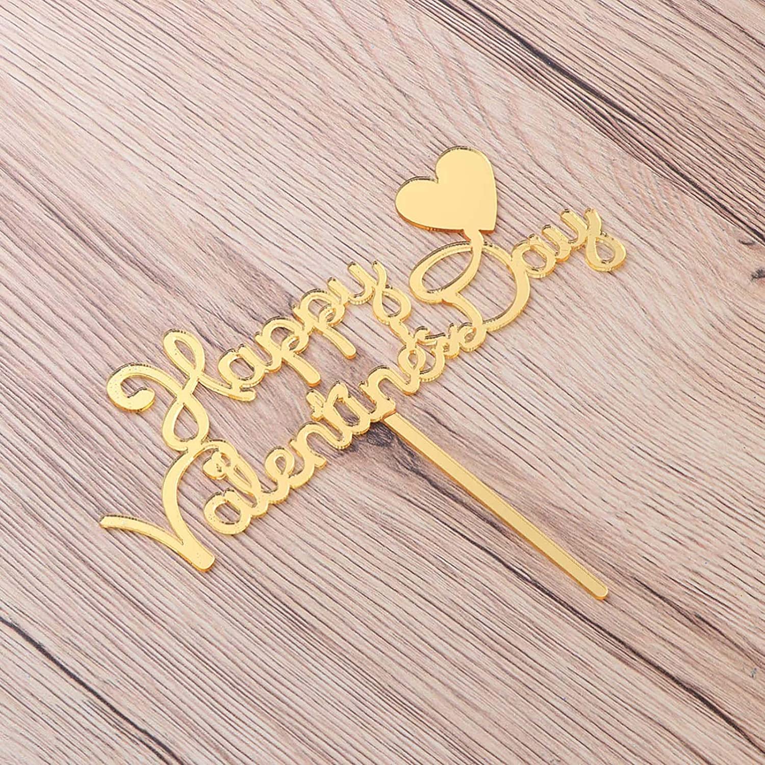 Acrylic Cake Topper : Love / Hearts / Happy Valentine's Day