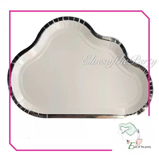 Partyware : Rainbow, Candy, Cloud Pastel Paper Plate and Cups