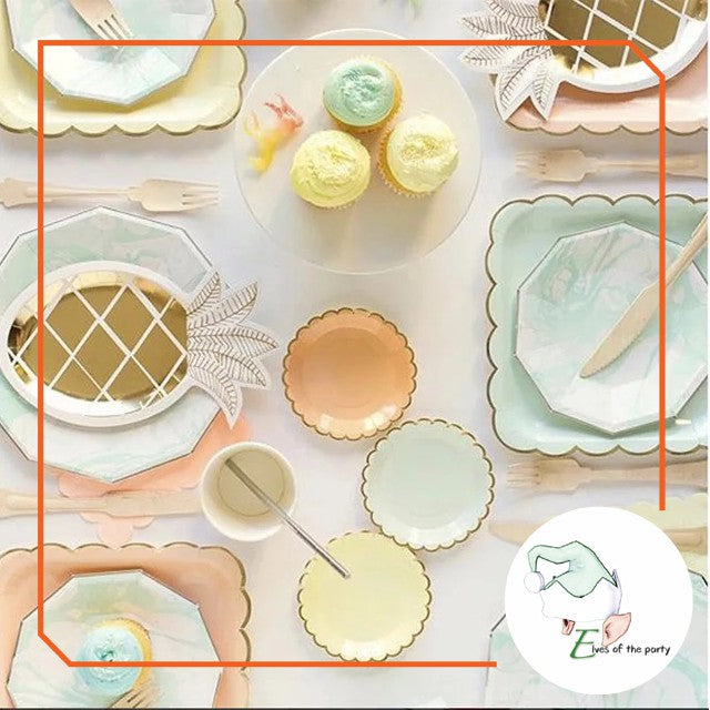 Partyware : Pastel Party Paper Plates and Cups