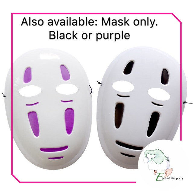 Kaonashi | Faceless | No Face Man Costume | Spirited Away Complete Outfit