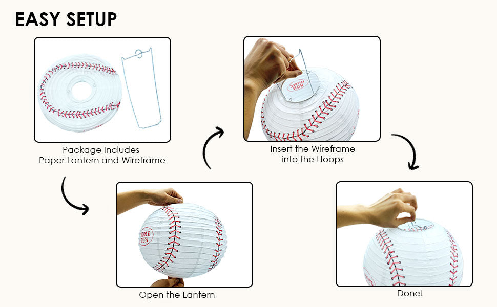 3D Paper Lantern : Sports Ball - Basketball / Soccer Ball / Football
