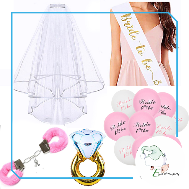 Bride To Be / Bridal Shower / Bachelorette Party Props, Balloons and Cake Topper