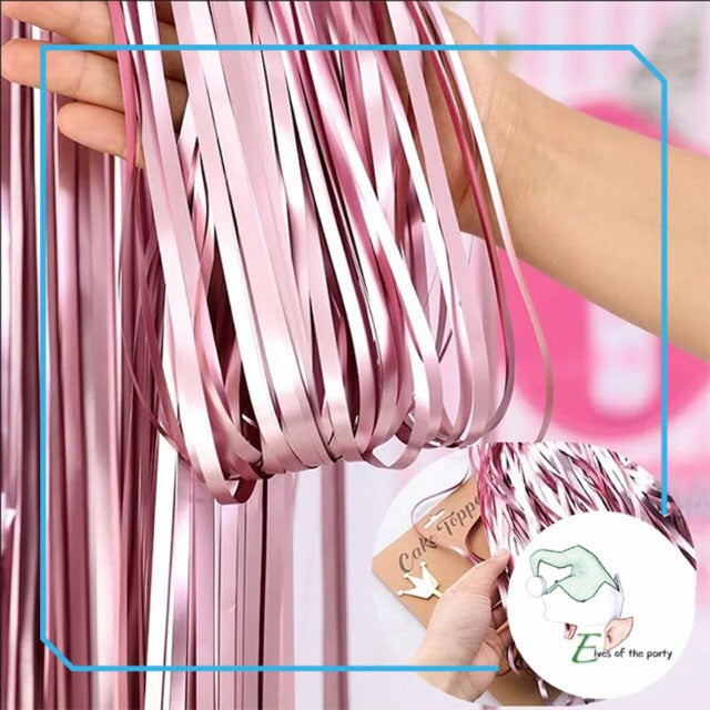 Tinsel Metallic Foil Fringe Curtain