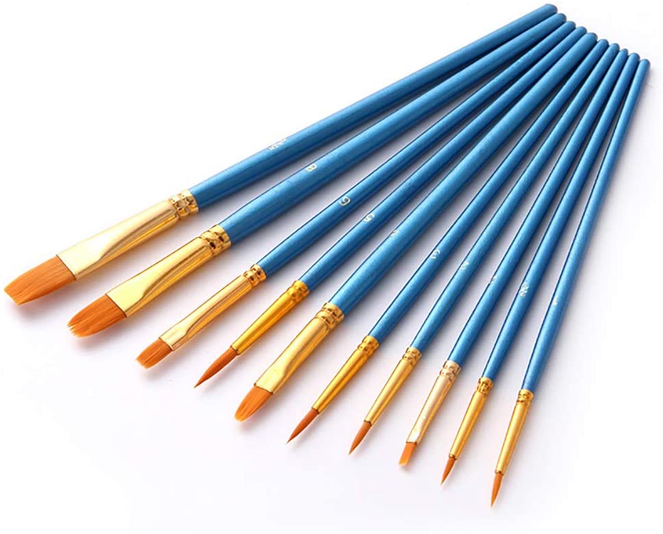 Paint Brush Sets for Acrylic Oil Watercolor Gouache Paint by Numbers