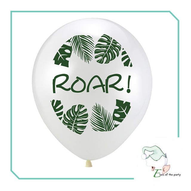 Dinosaur Happy Birthday Banner, Latex Balloons and 3D Foil Balloons