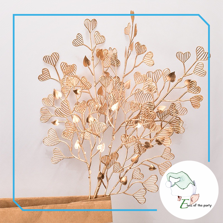 Artificial Leaves : Gold Holly Gingko Biloba Eucalyptus Leaf