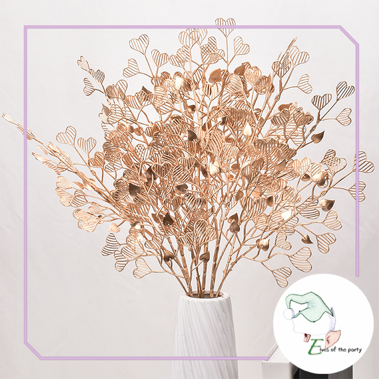 Artificial Leaves : Gold Holly Gingko Biloba Eucalyptus Leaf