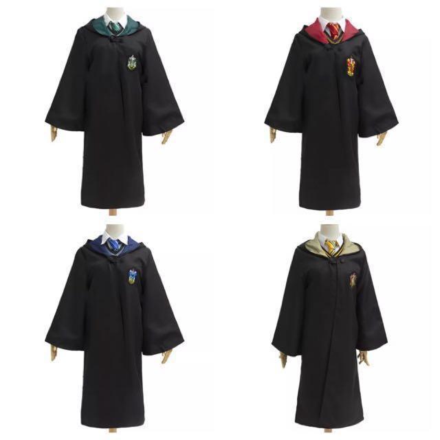 Harry Potter: Gryffindor / Hufflepuff / Ravenclaw / Slytherin Robe Costume