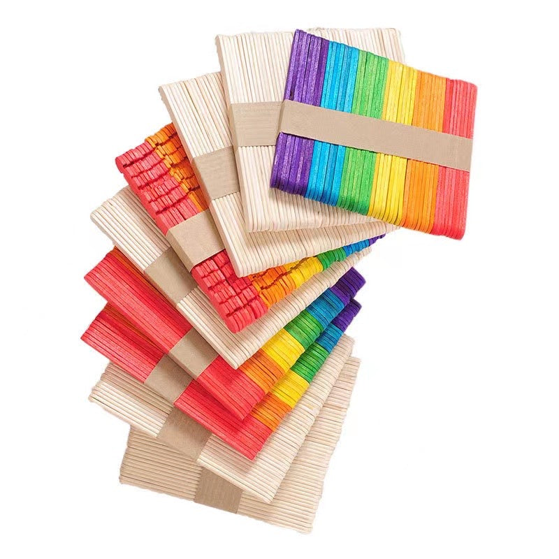Popsicle Sticks for Kids' Art, DIY Projects, Home Classroom Craft Supplies