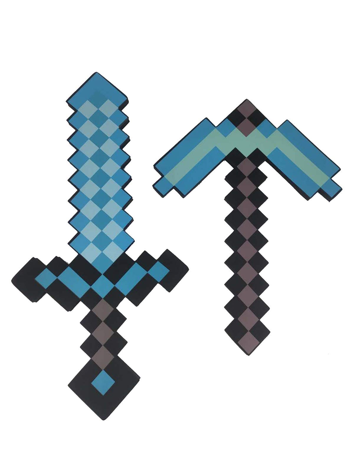 Minecraft Diamond Foam Swords, Pickaxes, Axe, Torch, Ore