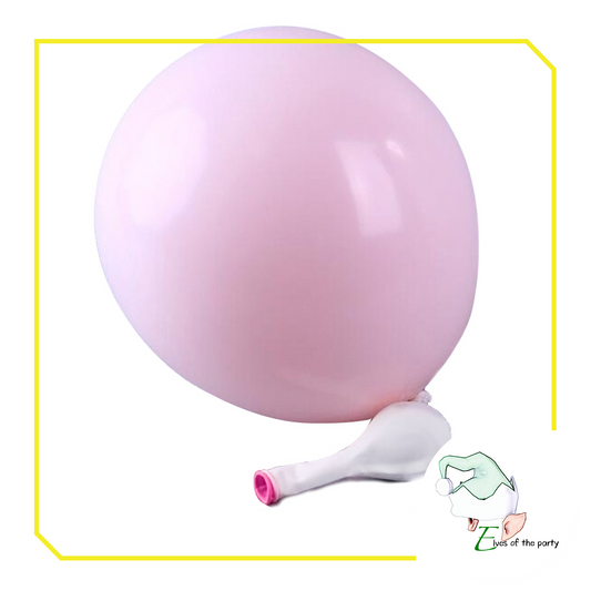 12" Double Stuffed, Double Layer Balloons - White and Pink / Purple and Black (50pcs)