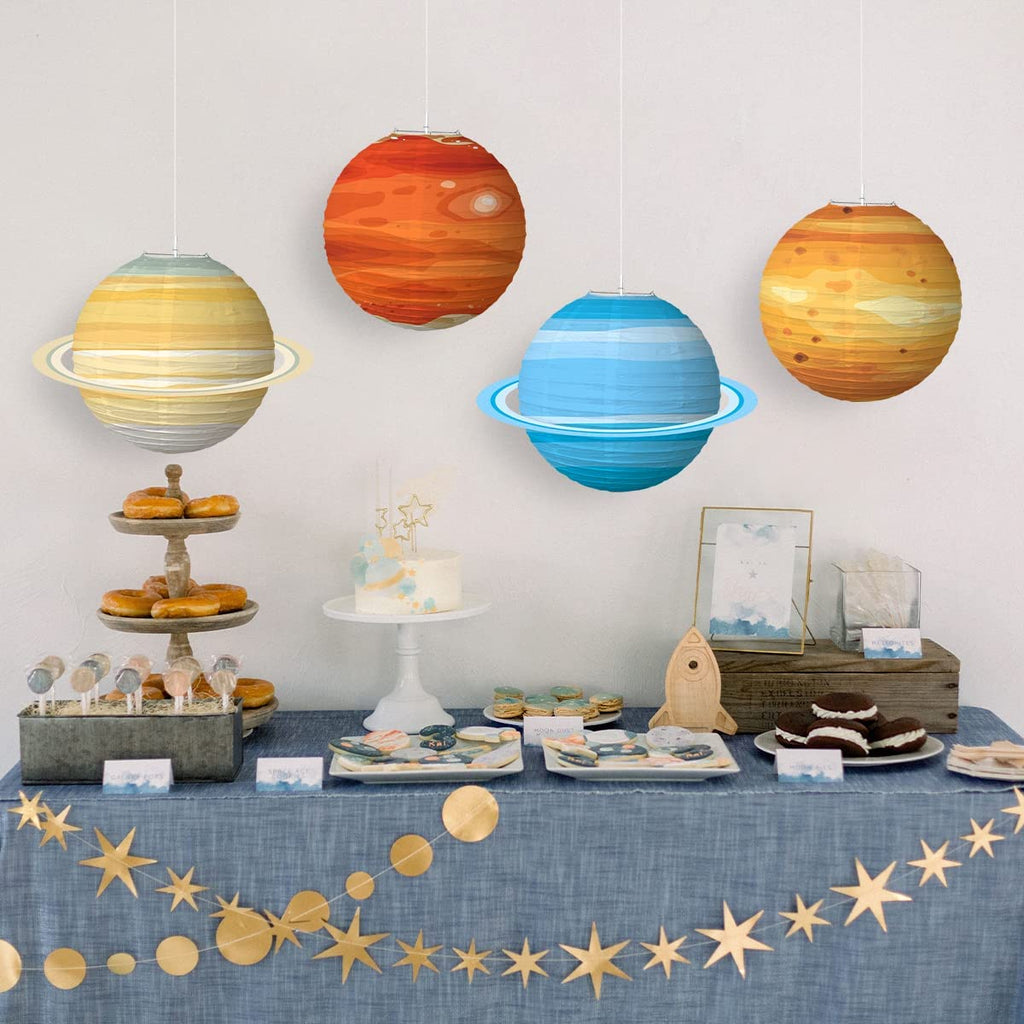 3D Paper Lantern : Earth, Planets for Outer Space Party Decorations