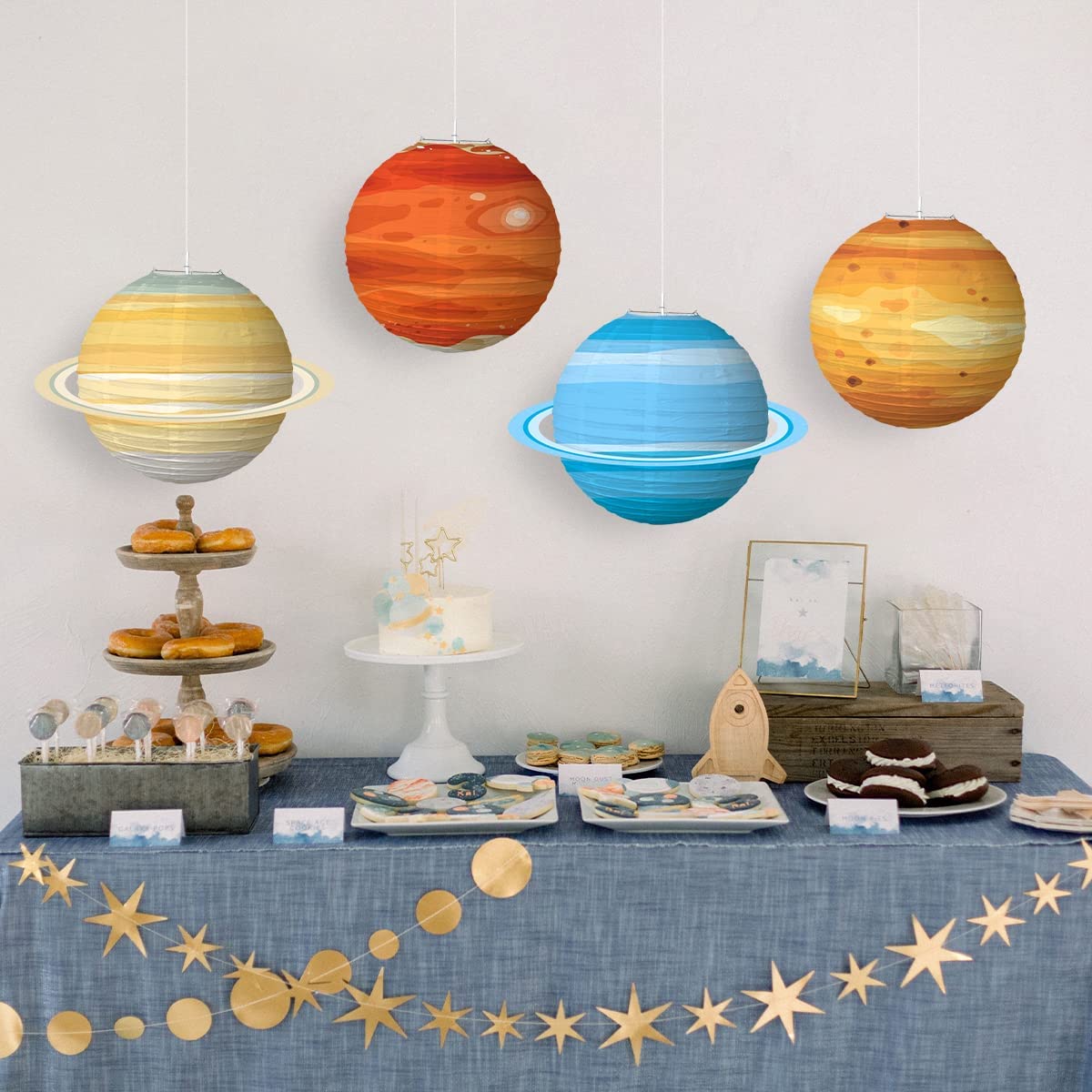 3D Paper Lantern : Earth, Planets for Outer Space Party Decorations