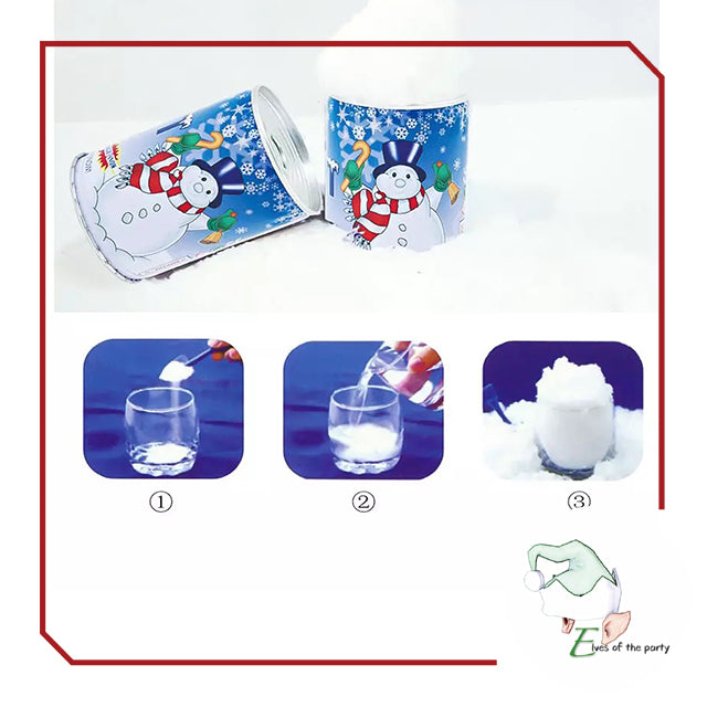 Christmas Decoration : Instant Faux Snow for Christmas Decor or Science experiments