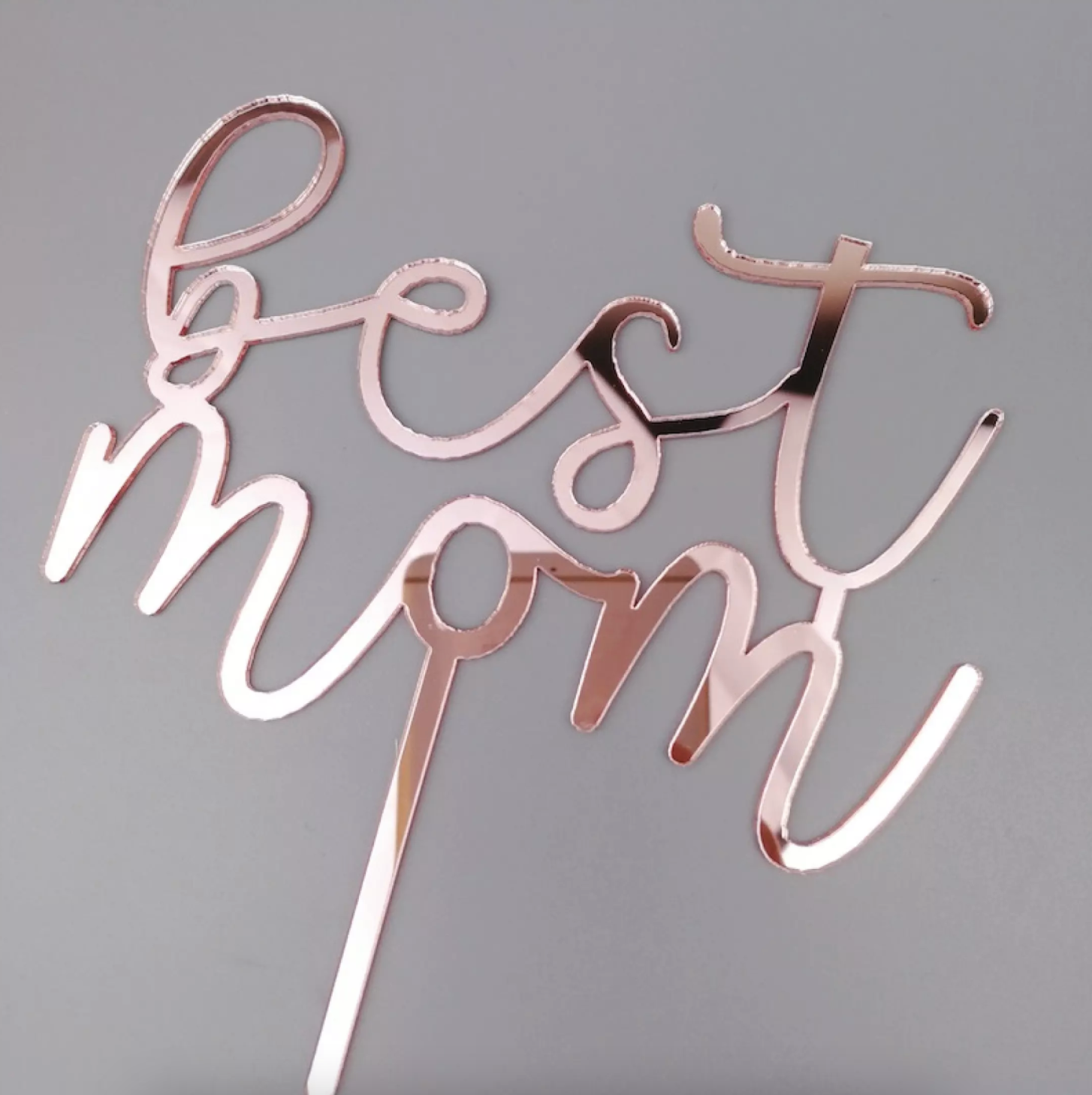 Acrylic Cake Topper : Mum / Mom / Best Dad Ever / Happy Mother’s Day / Happy Father’s Day