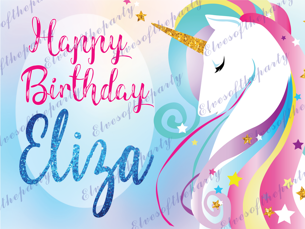 Custom Birthday Party Photo Backdrop - 3x4ft (90x120cm)