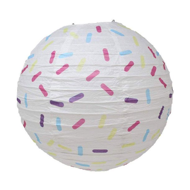 3D Paper Lantern : Sprinkles Pattern