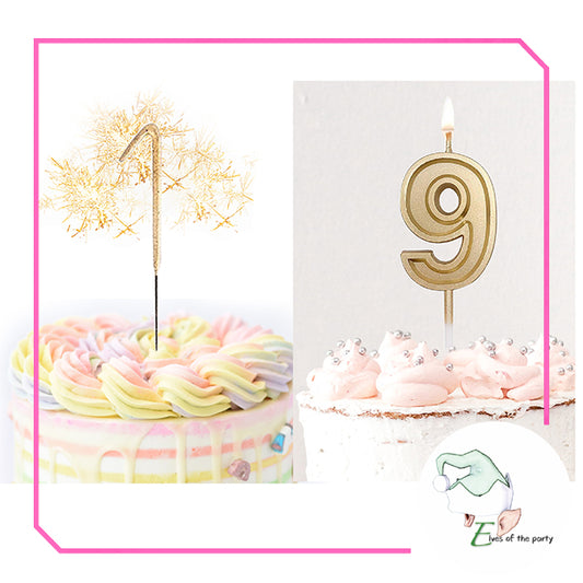 Candles: Wax and Sparkling Number Candles (#0 to #9)
