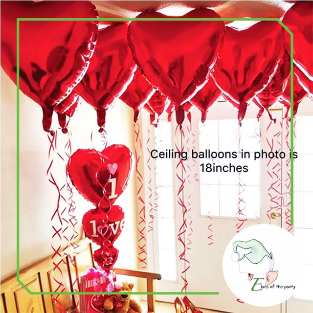 Foil Balloons : Heart