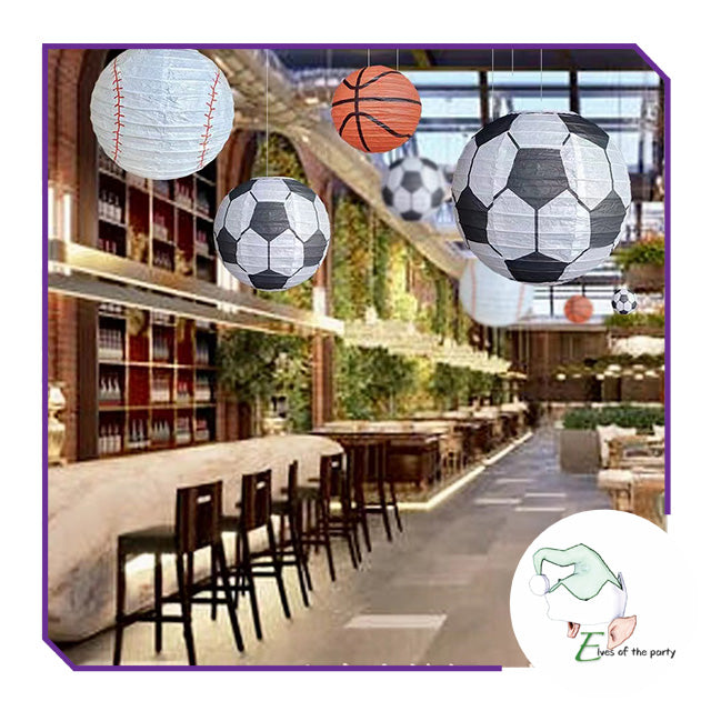 3D Paper Lantern : Sports Ball - Basketball / Soccer Ball / Football