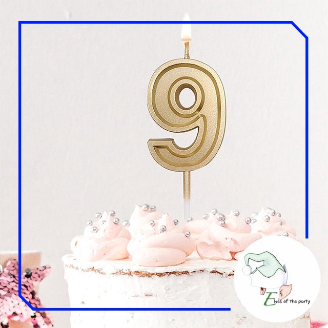 Candles: Wax and Sparkling Number Candles (#0 to #9)
