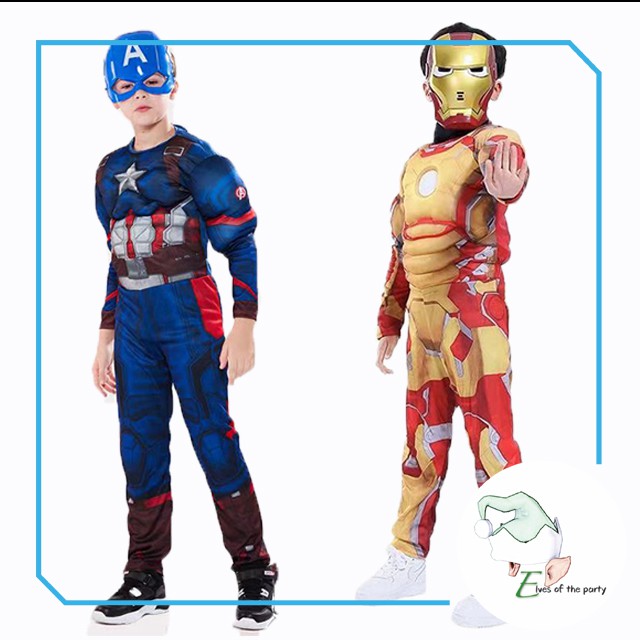 Superhero : Muscle Kids Costume
