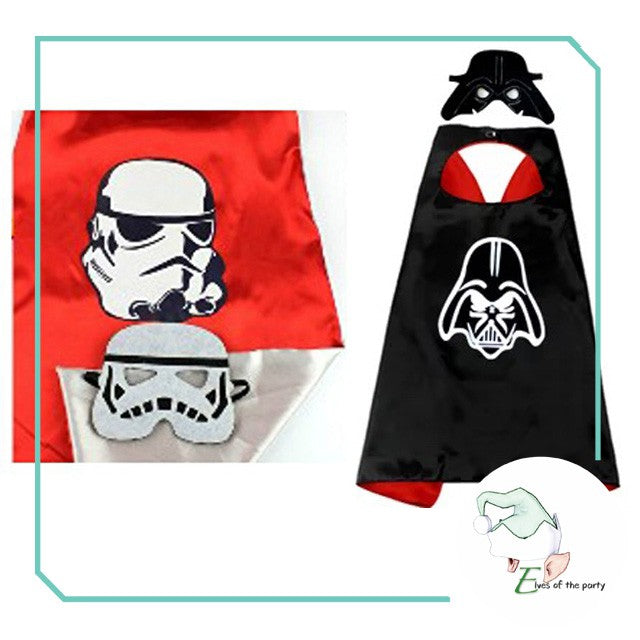 Mask and Cape Costume: Star Wars Darth Vader / Storm Trooper