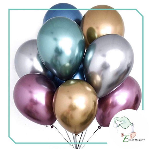 12" Chrome Balloons (5pcs)