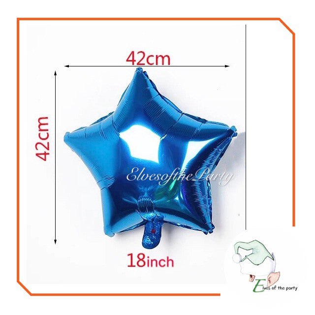 Outer Space : Astronaut, Space Rocket, Jet Plane, Star Foil Balloons, Birthday Banner and Cake Topper