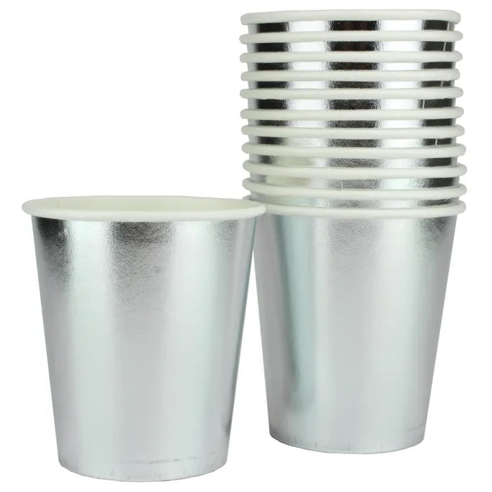 Partyware : Gold / Red / Rose Gold / Silver Metallic Paper Cups