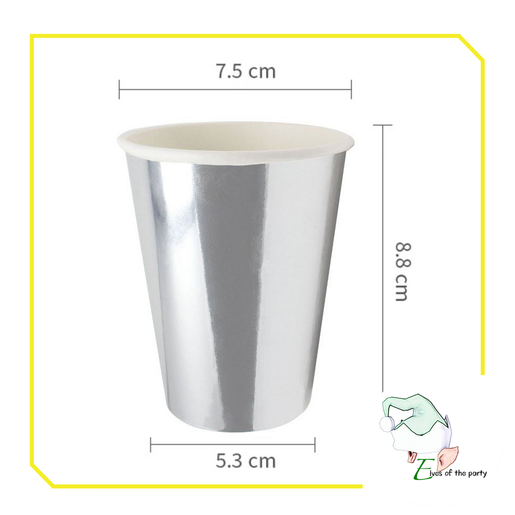 Partyware : Gold / Red / Rose Gold / Silver Metallic Paper Cups