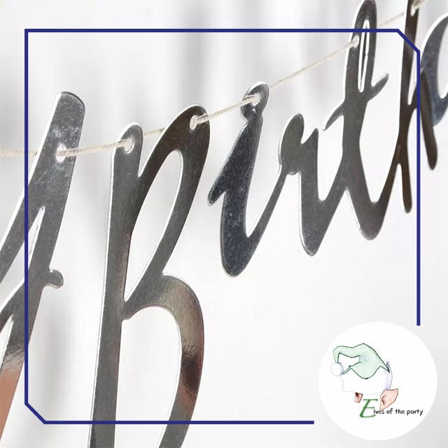 Happy Birthday Banner : Metallic Gold Script