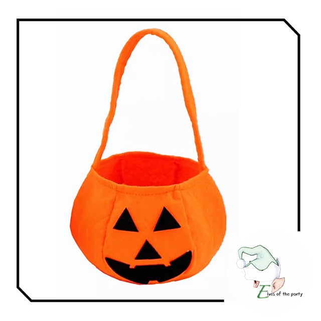 Halloween Trick or Treat Loot Bag : Cloth Pumpkin