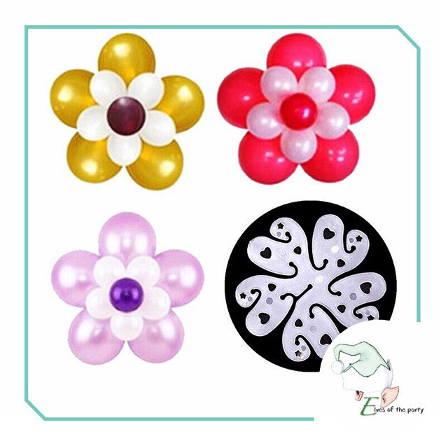 100 Pieces Flower Balloon Clips For Balloon Arch - Pinwheel Style, Baby Shower, Wedding, Party Decor