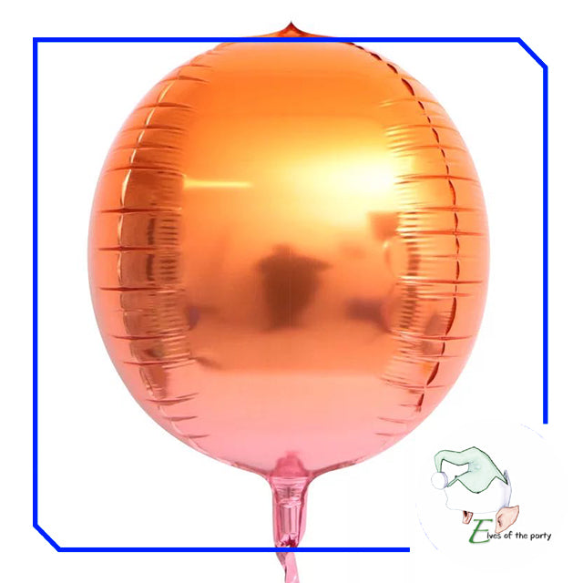 22" 4D Round Orbz Foil Balloon