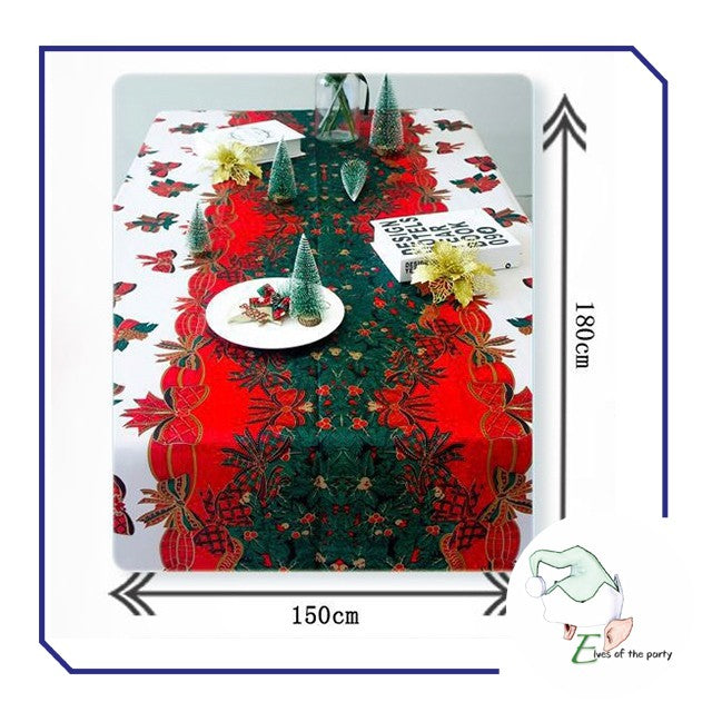 Christmas Tablecloth for 6-Seater Table