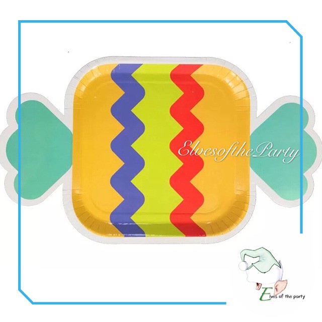 Partyware : Rainbow, Candy, Cloud Pastel Paper Plate and Cups