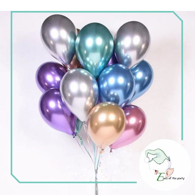 12" Chrome Balloons (5pcs)