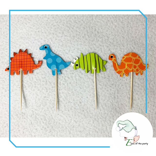 24pc Cupcake Toppers : Dinosaur / Outer Space / Paw Patrol / PJ Masks / Peppa Pig / Under the Sea
