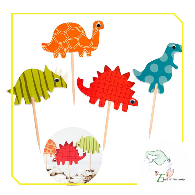 24pc Cupcake Toppers : Dinosaur / Outer Space / Paw Patrol / PJ Masks / Peppa Pig / Under the Sea