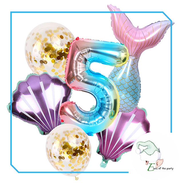 Mermaid Under the Sea Balloons