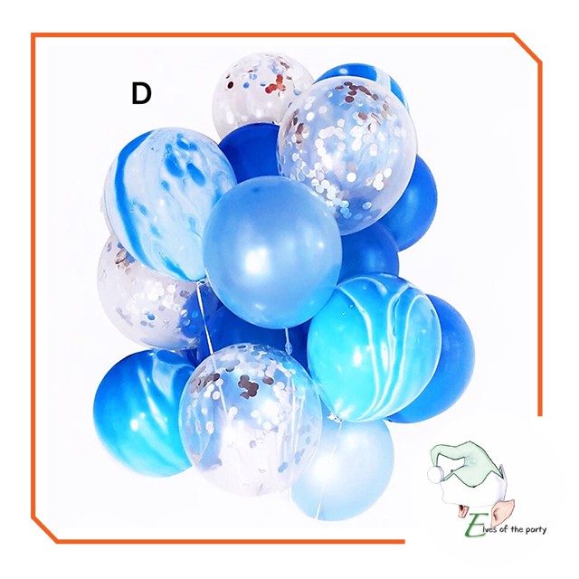 Mix Party Balloon Bouquet Set with Confetti