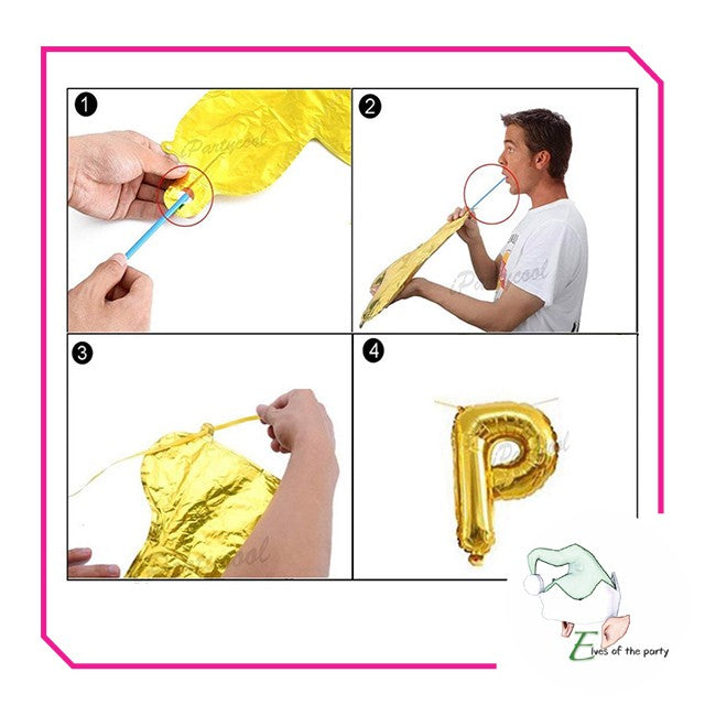 Happy Birthday Banner : Foil Balloon Banner